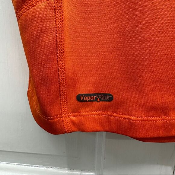 The North Face vaporwick athletic short sleeve shirt men's large orange and grey - Picture 4 of 7